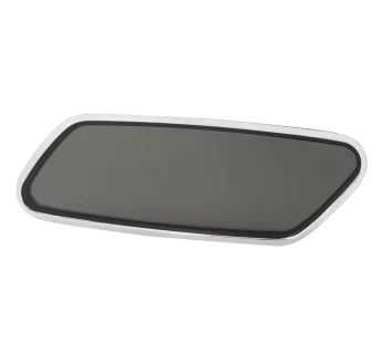 Bomar Custom SS Series 12 3/16″ x 24 13/16″ Parallelogram Fixed Stainless Steel Portlight – Portside